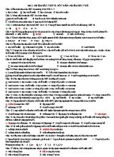 Bài tập Sinh học Lớp 12 - Bài 3 Nhiễm sắc thể và đột biến nhiễm sắc thể